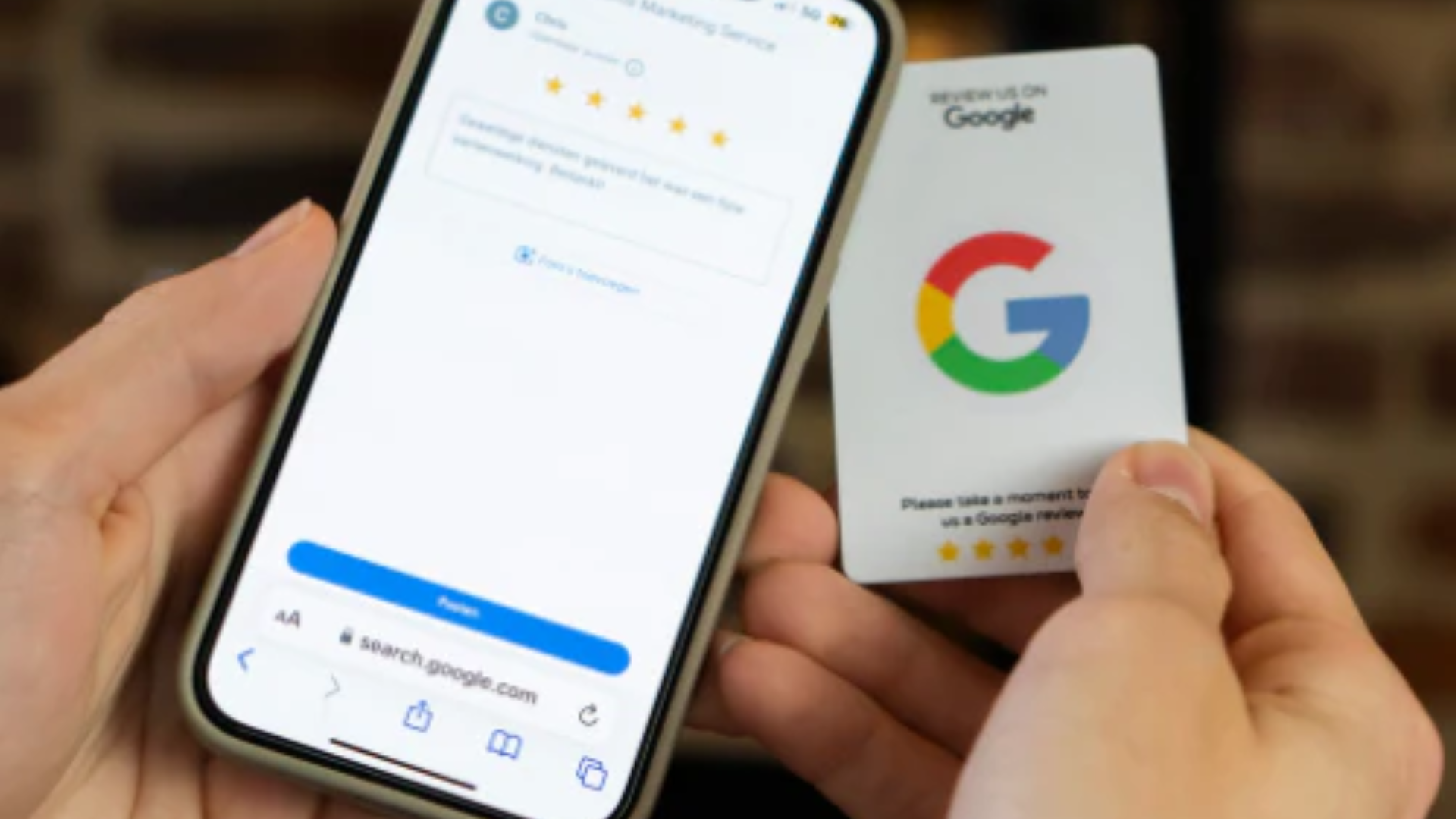 Comment avez-vous rédigé une carte d'avis Google ?